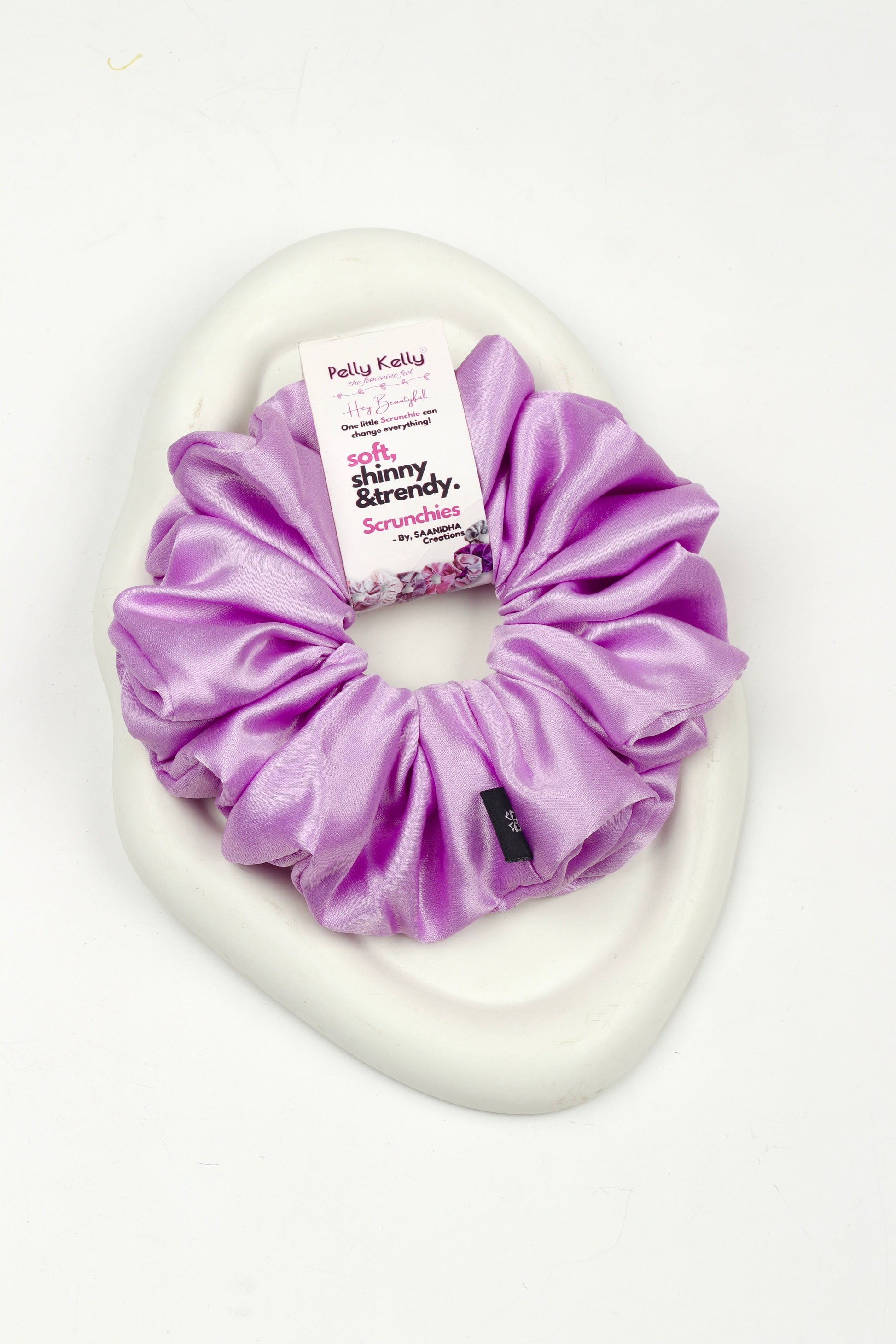 Pastel Violet | Premium  Satin Scrunchies |XL
