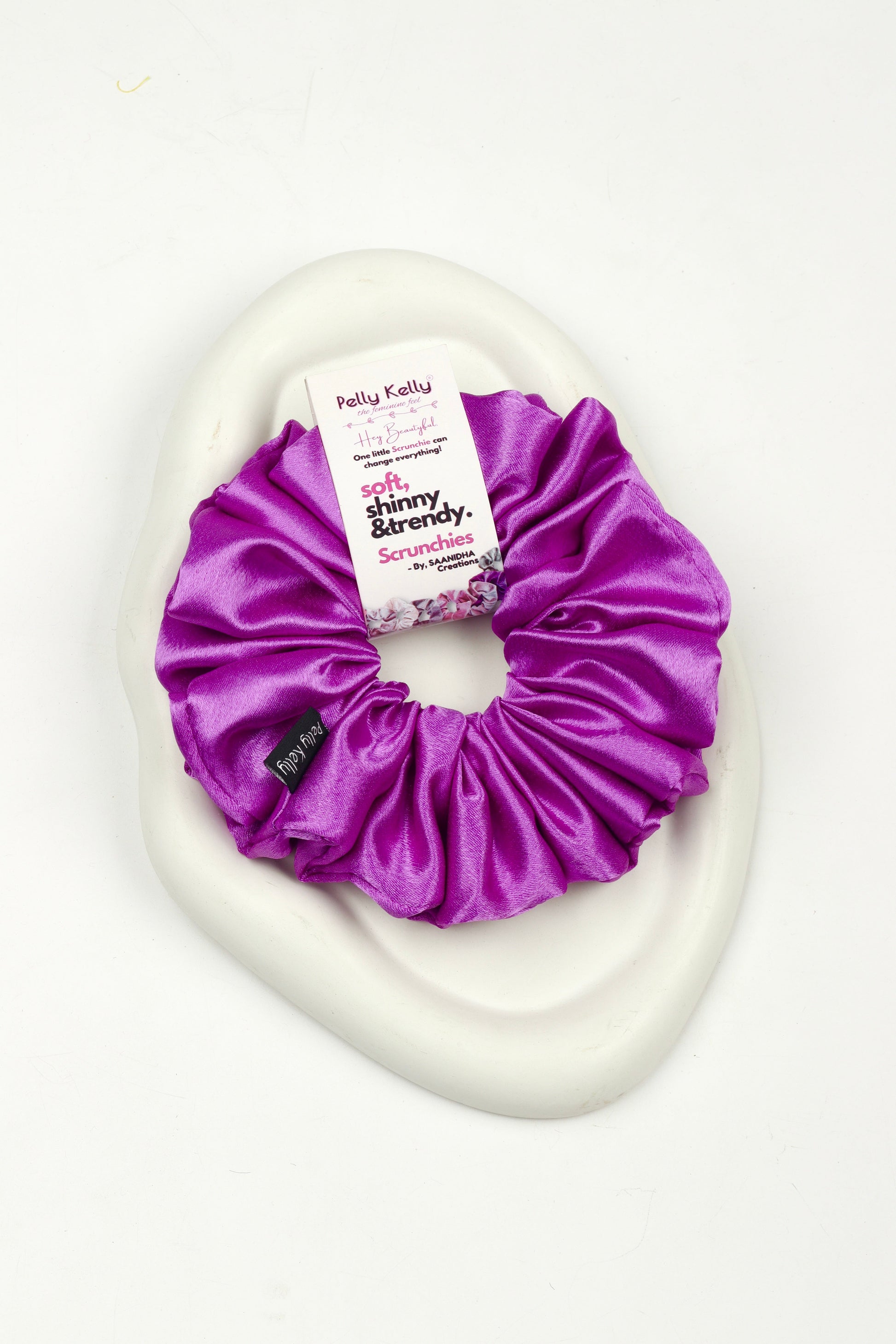 Deep Lavender | Premium Satin Scrunchies |XL