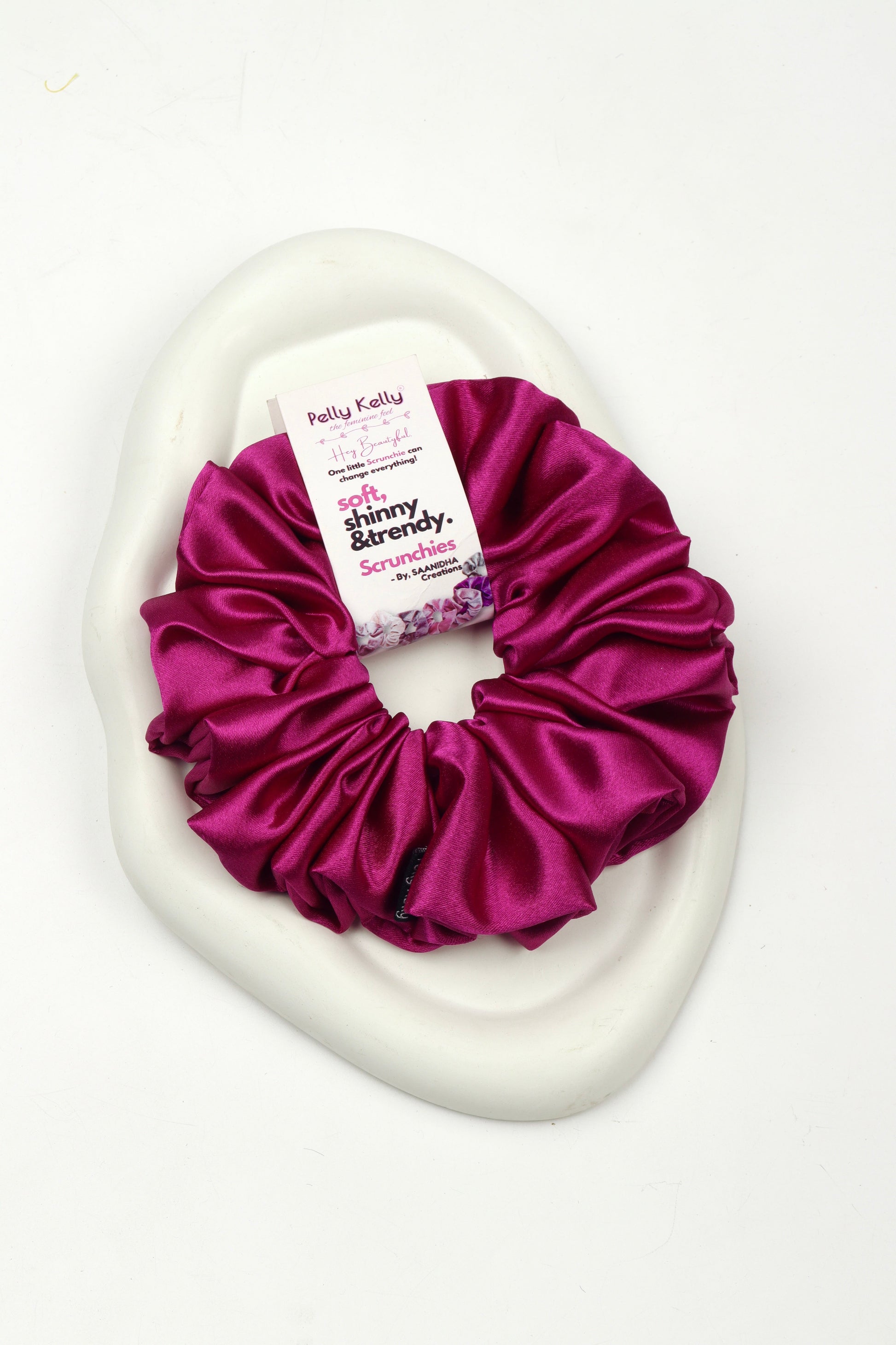 Rich Maroon | Premium Satin Scrunchies | XL