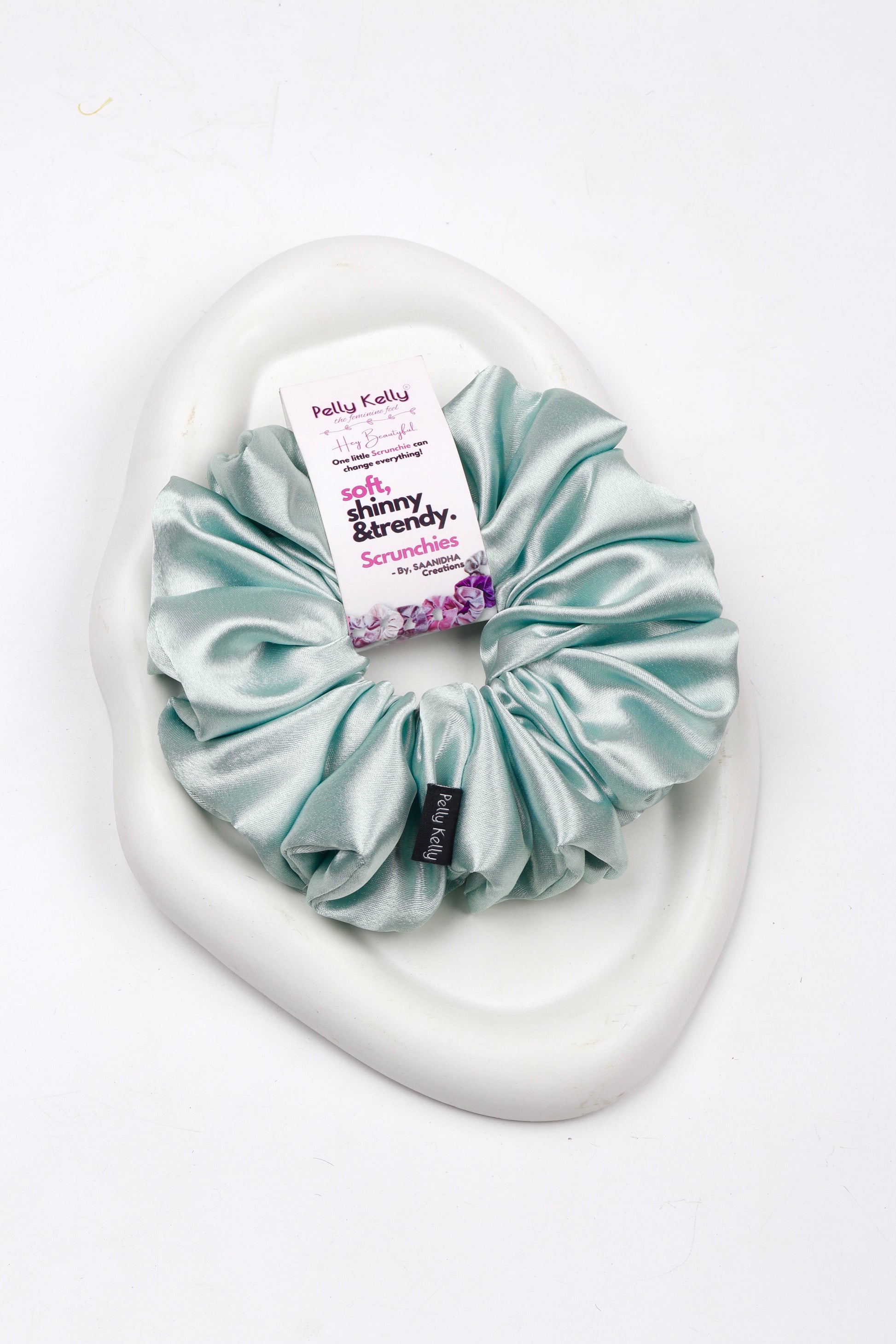 Grey Nickel | Premium  Satin Scrunchies | XL