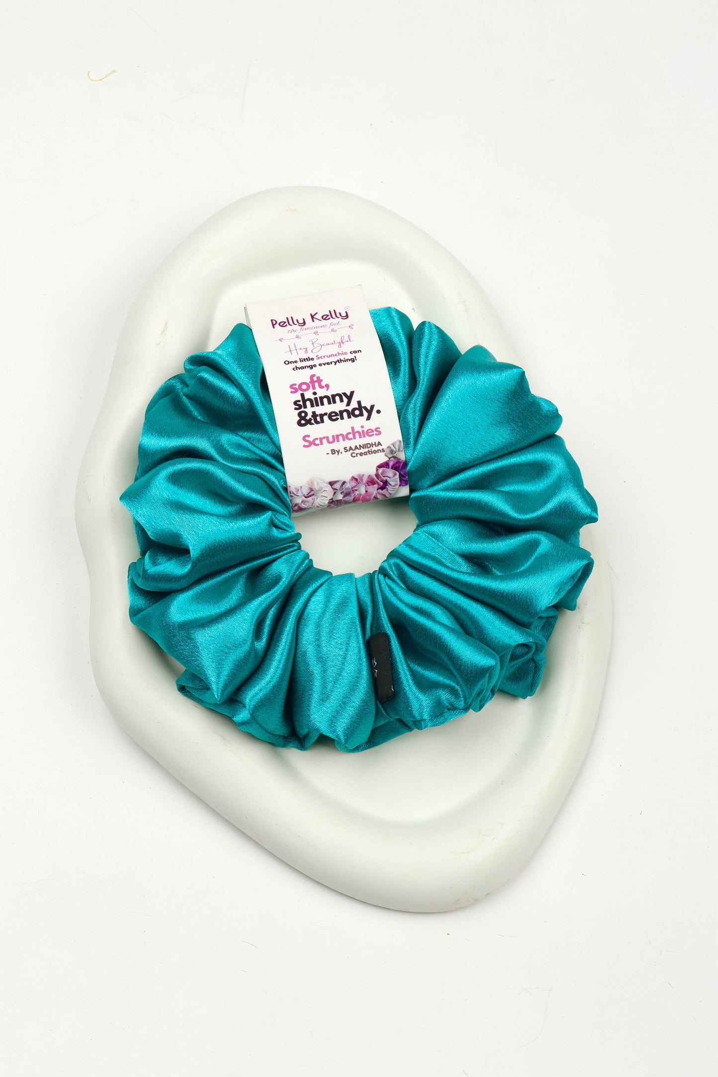 Surfie Green | Premium  Satin Scrunchies | XL