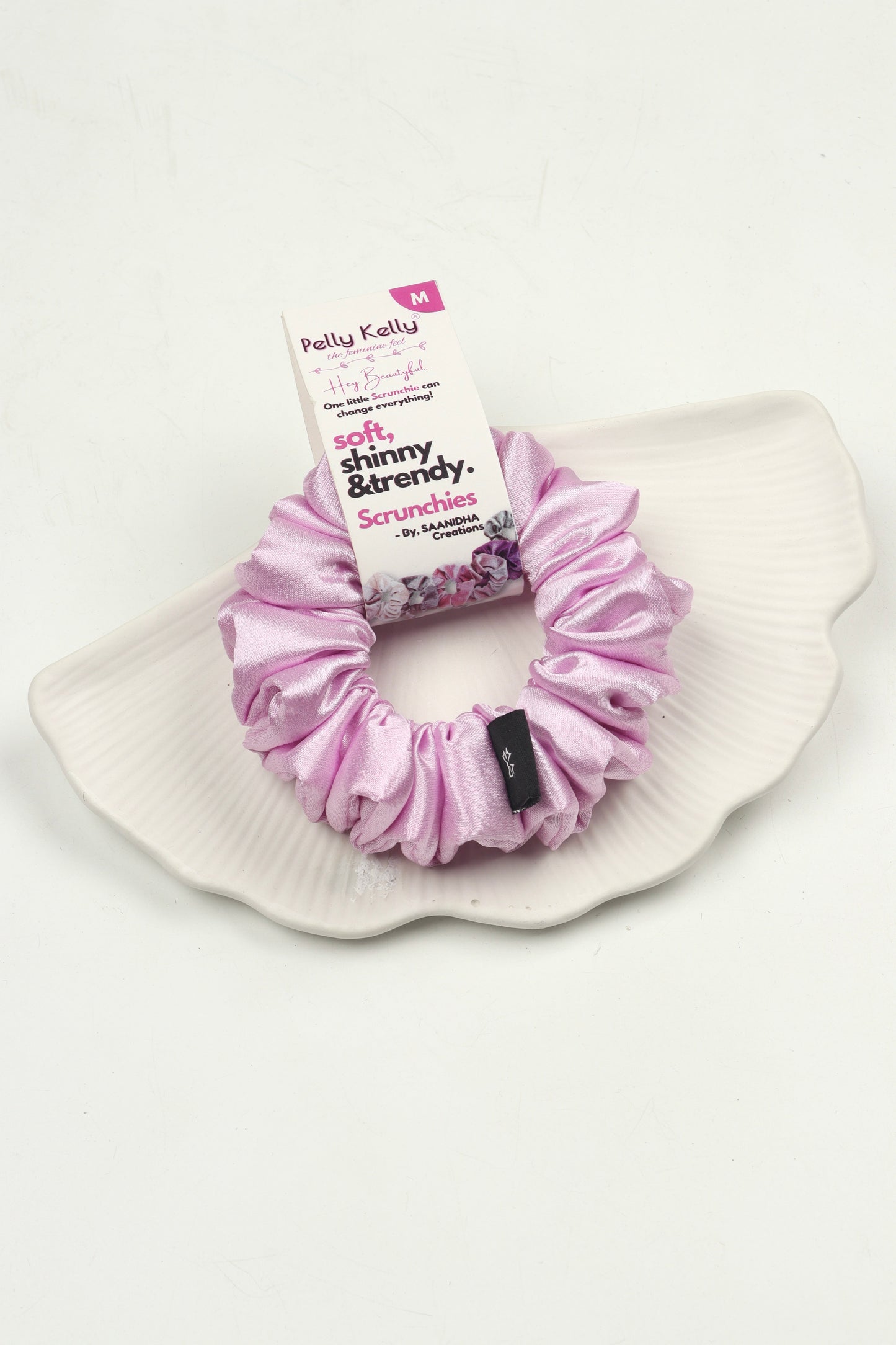 Reddish Magenta | Premium Satin Scrunchies | M