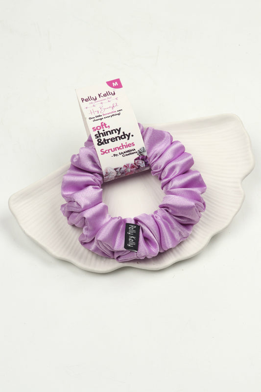 Pastel Violet | Premium  Satin Scrunchies | M