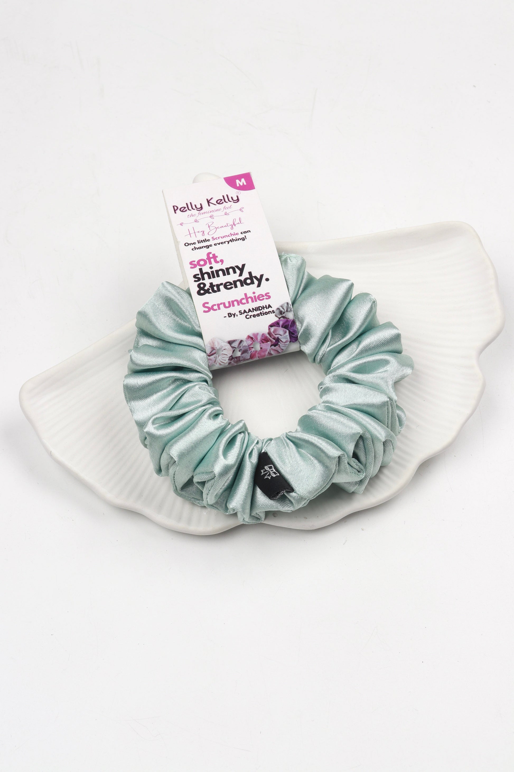 Grey Nickel | Premium  Satin Scrunchies | M