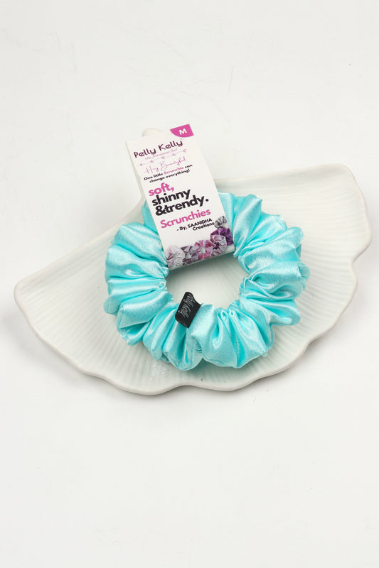 Pattens Blue | Premium  Satin Scrunchies |M
