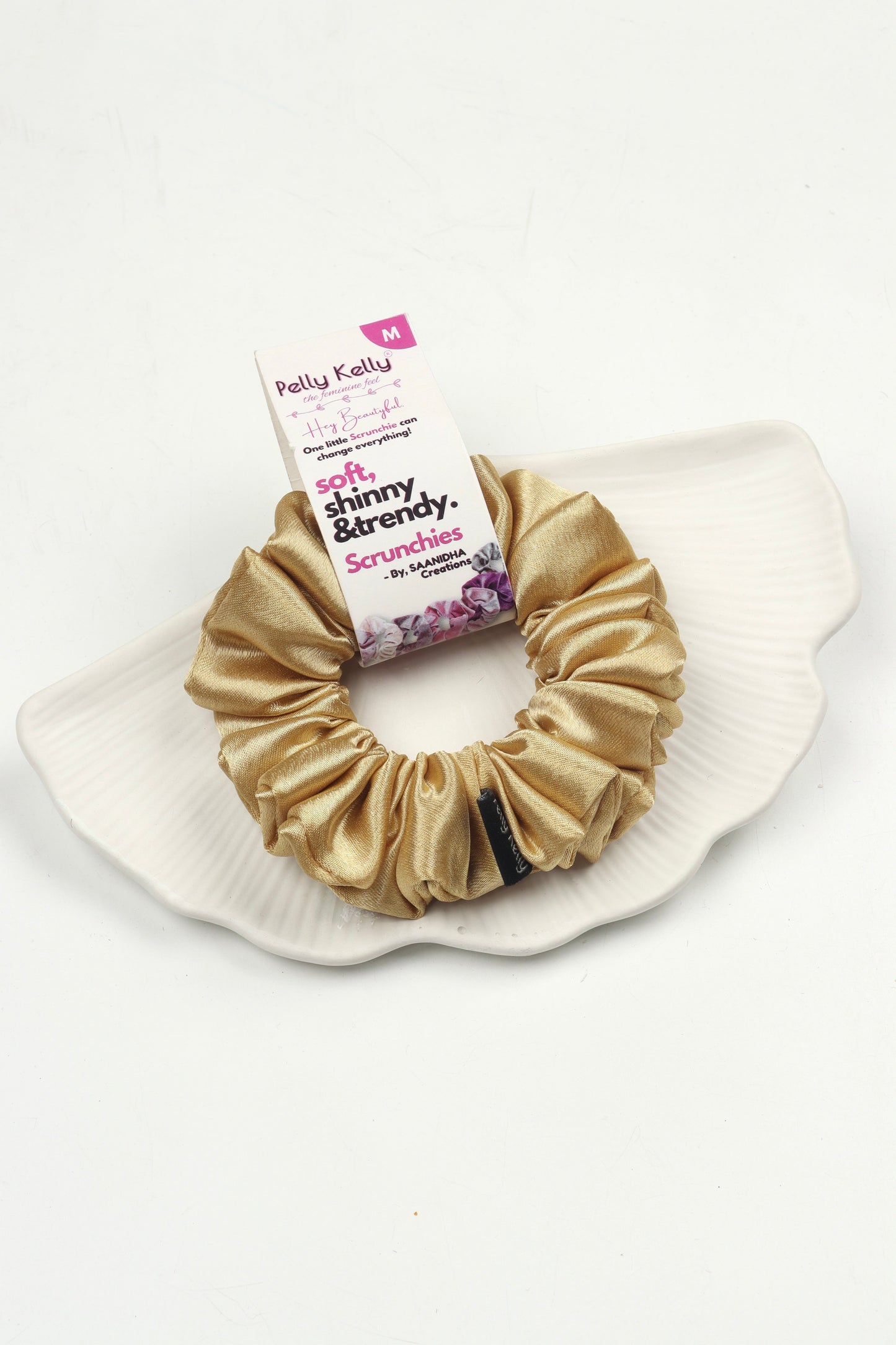 Gold | Premium  Satin Scrunchies | M