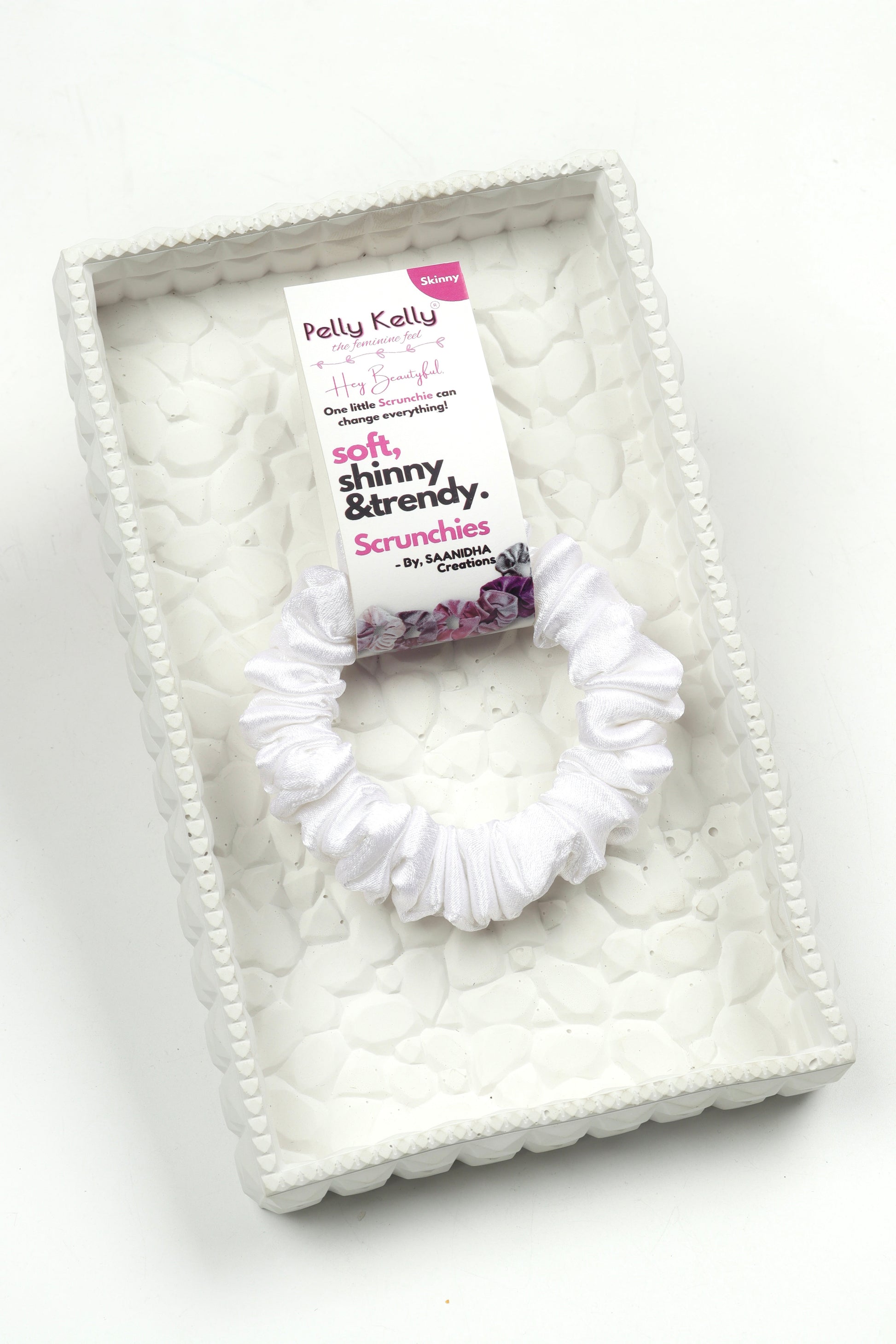 Mid Grey | Premium Satin Scrunchies | S