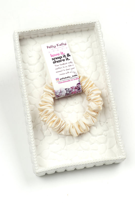 Soft Peach | Premium  Satin Scrunchies | S