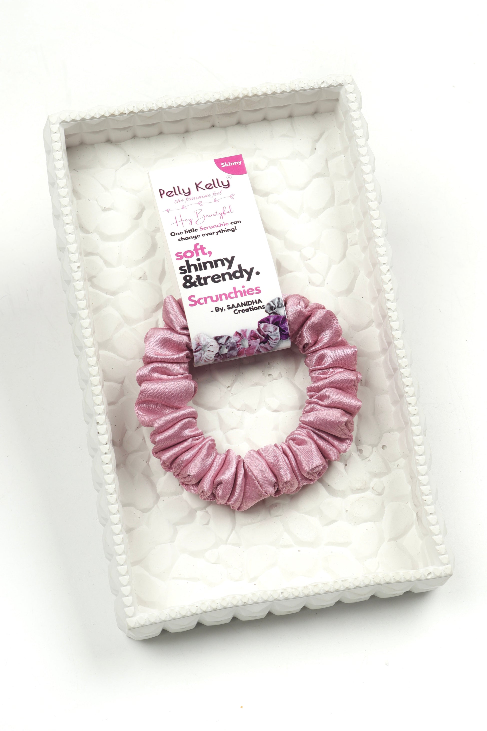 Cavern Pink | Premium  Satin Scrunchies | S