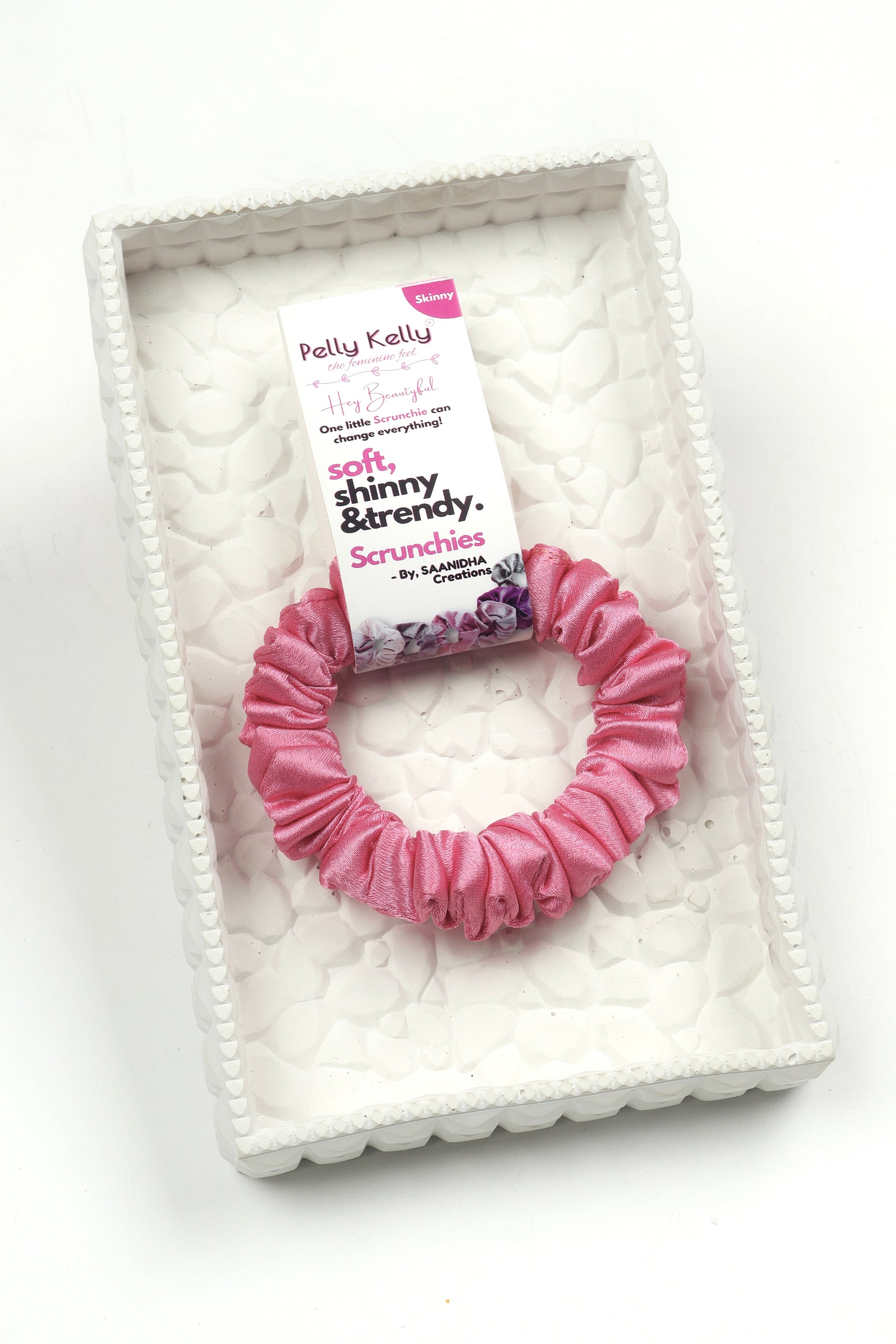 Carnation Pink | Premium  Satin Scrunchies | S