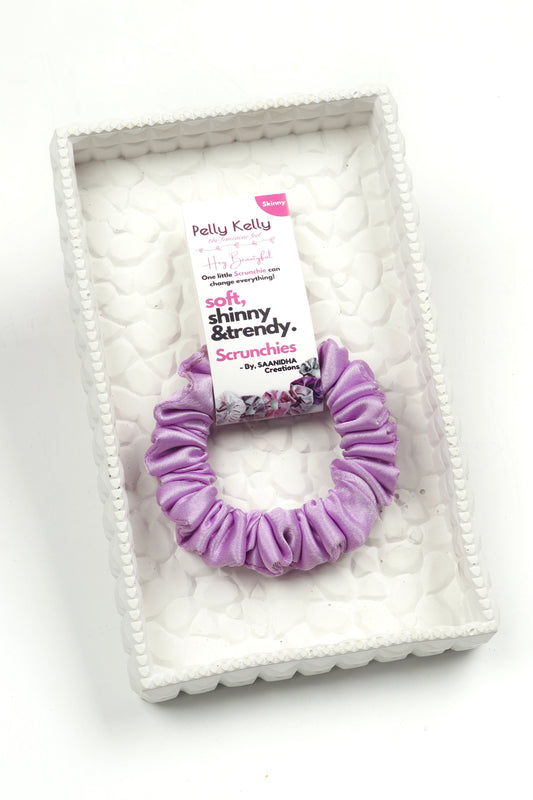 Pastel Violet | Premium  Satin Scrunchies | S