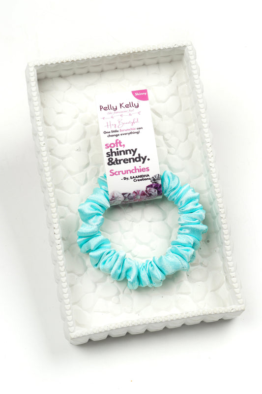 Pattens Blue | Premium  Satin Scrunchies | S