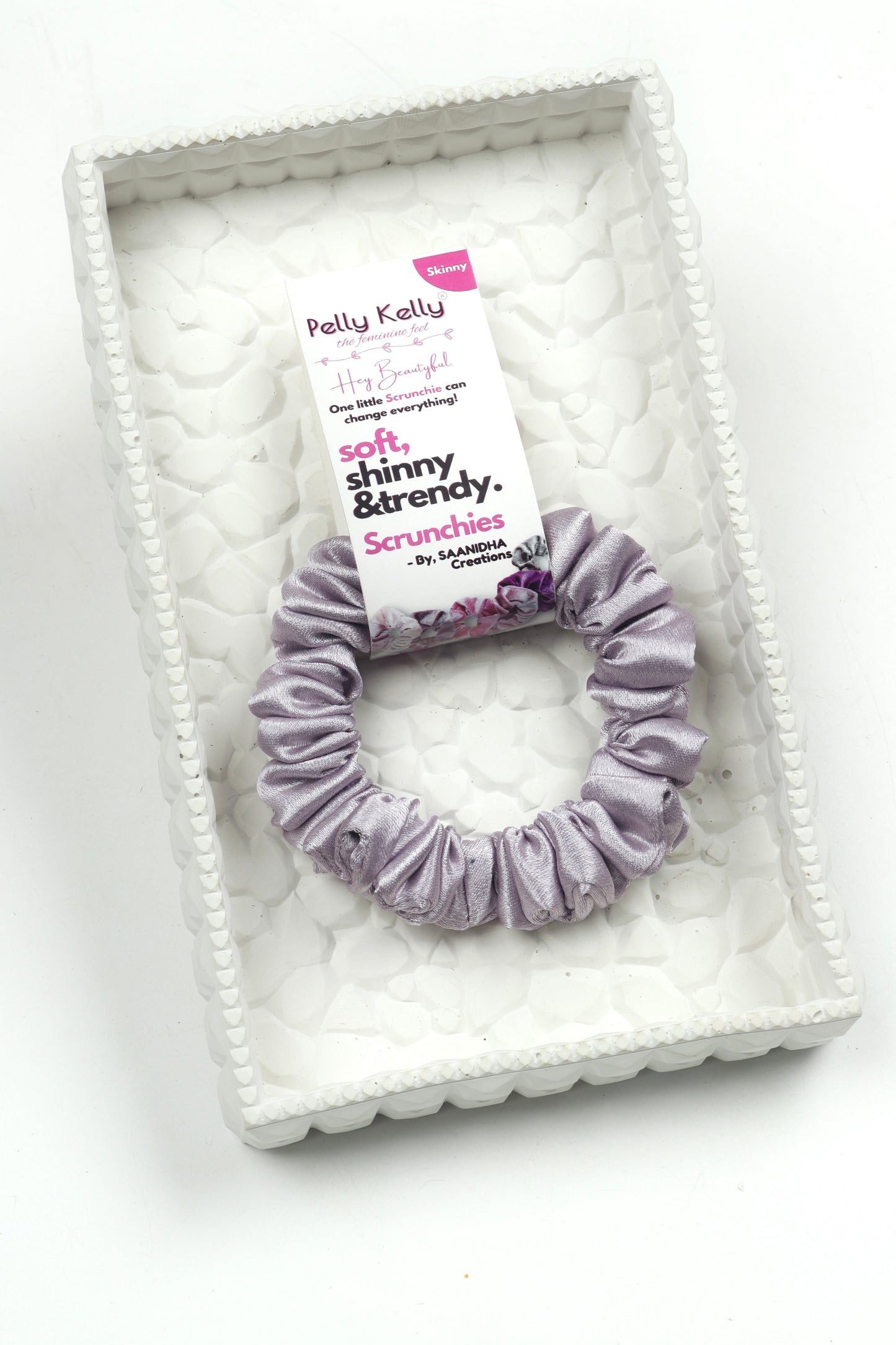 Platinum | Premium  Satin Scrunchies | S