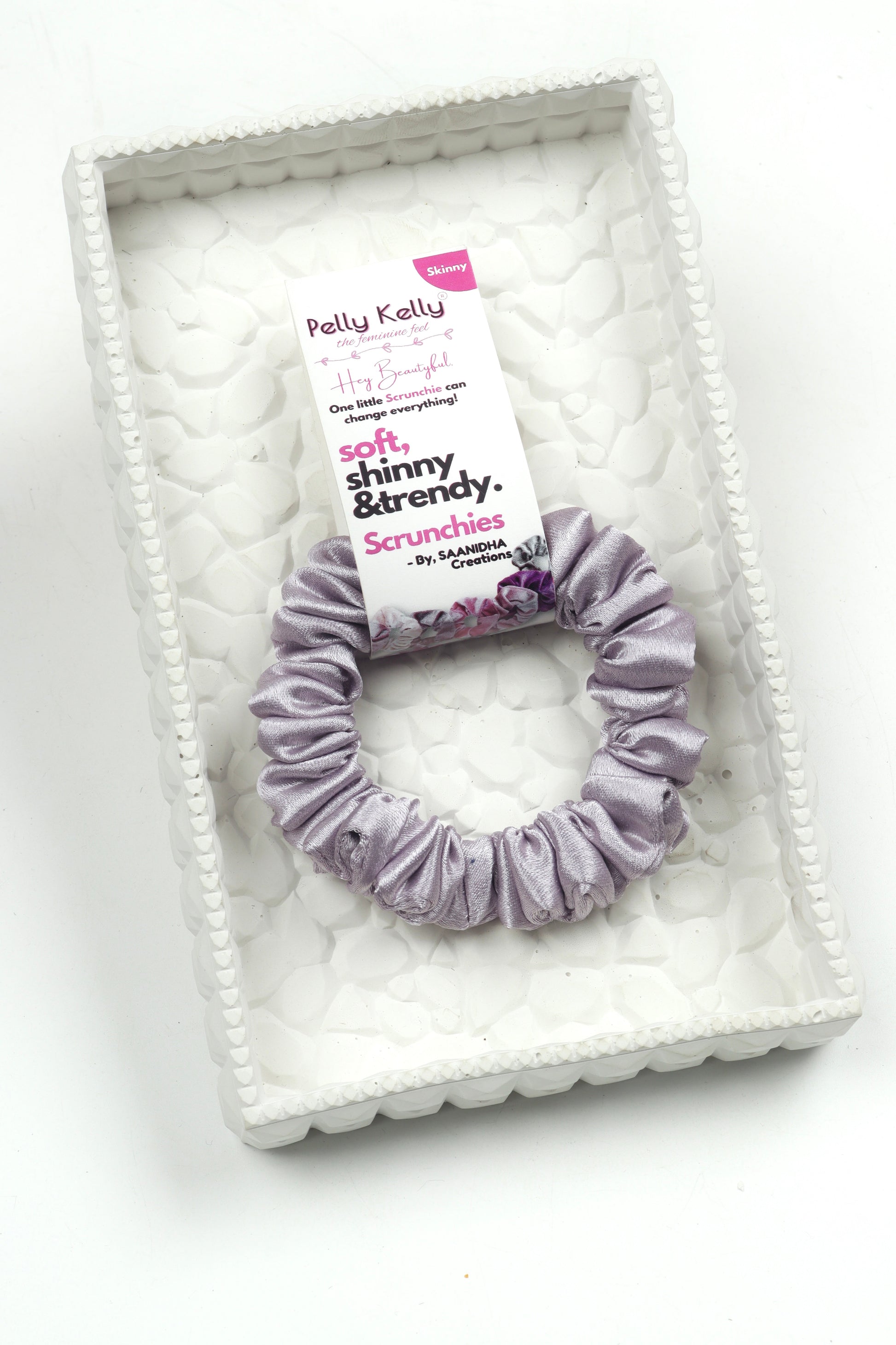 Platinum | Premium  Satin Scrunchies | S