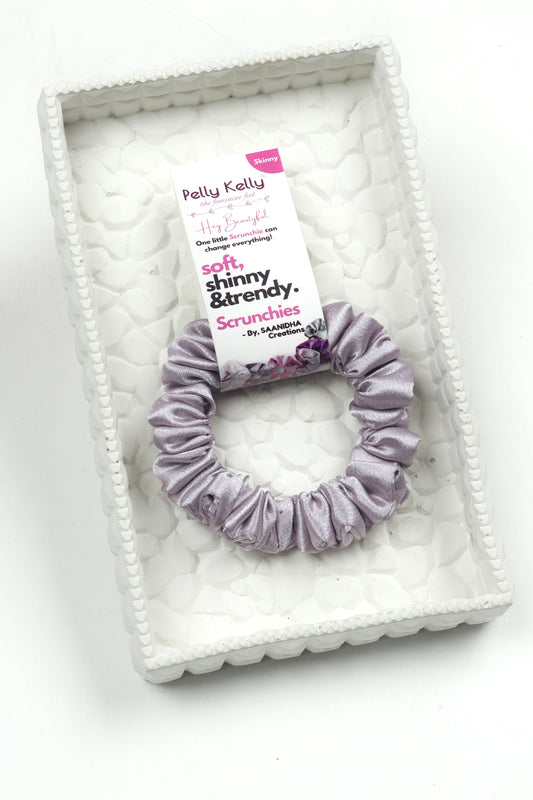 Platinum | Premium  Satin Scrunchies | S