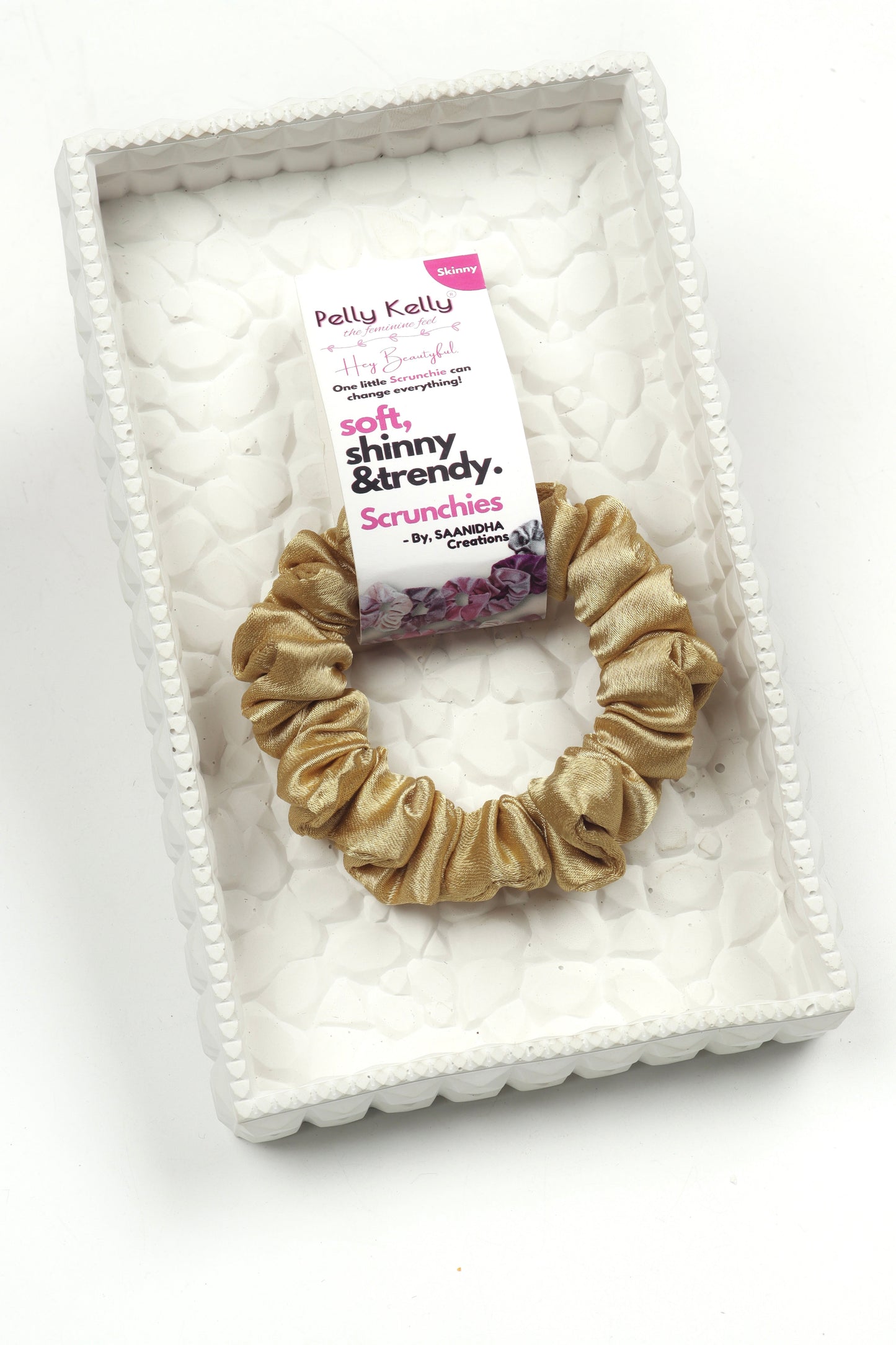 Gold | Premium  Satin Scrunchies | S