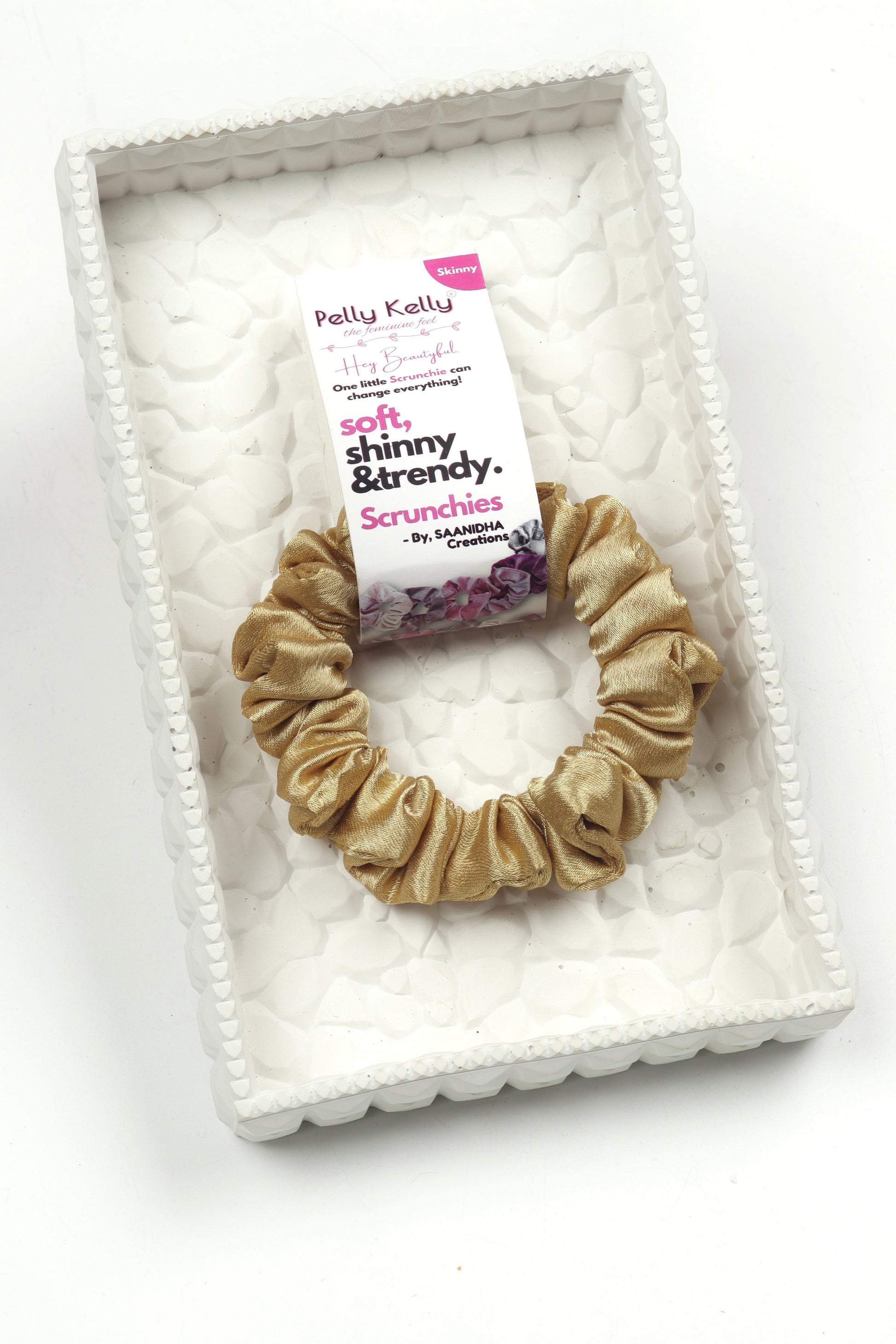 Gold | Premium  Satin Scrunchies | S