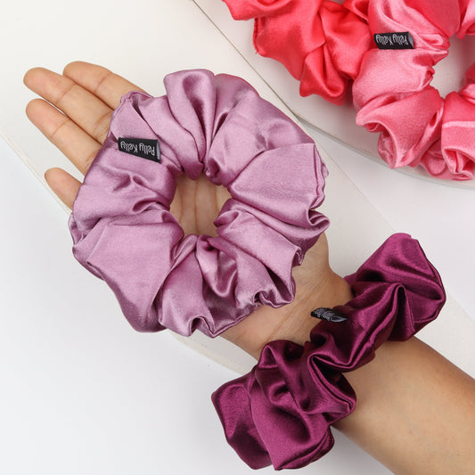 ROSE GOLD | PREMIUM SATIN SCRUNCHIES | XL