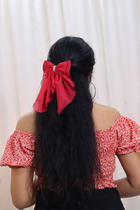 Georgette Bow | Scarf Bow | Pack of 1