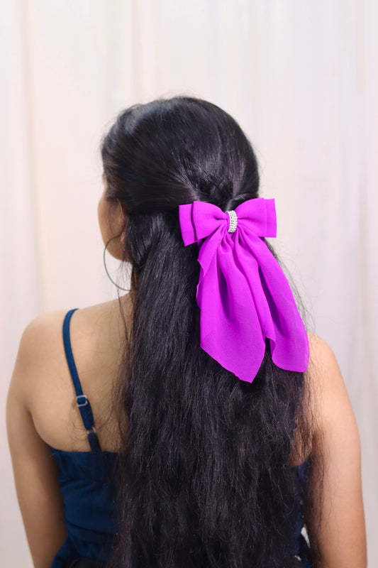 Georgette Bow | Scarf Bow | Pack of 1