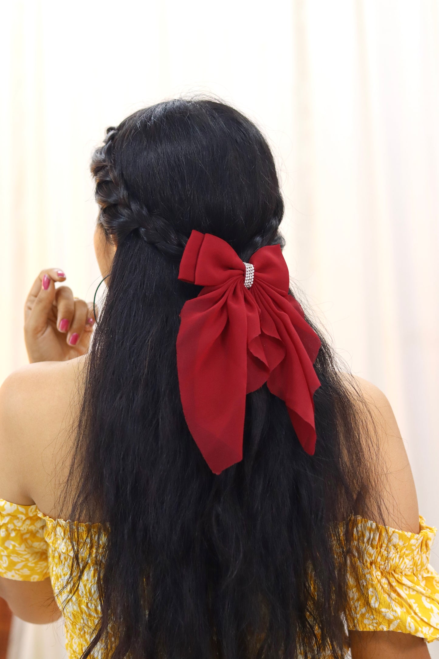 Georgette Bow | Scarf Bow | Pack of 1