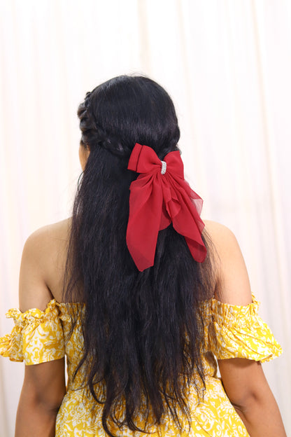 Georgette Bow | Scarf Bow | Pack of 1